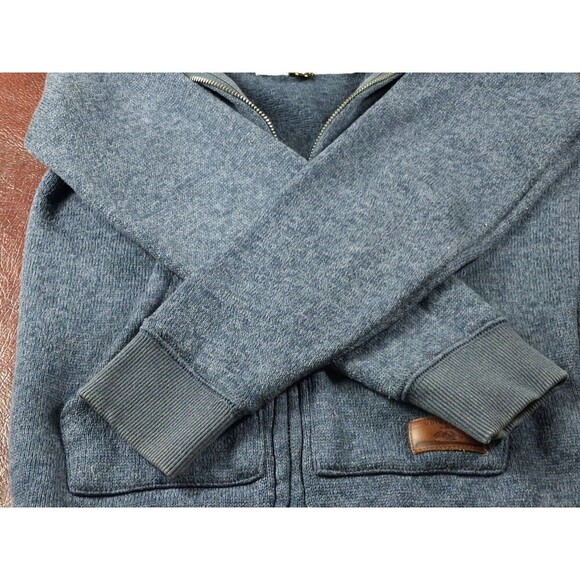 Quiksilver 1969 Youth Sweater Size 12 Gray Black “Mountains to the Shore” - Picture 12 of 16